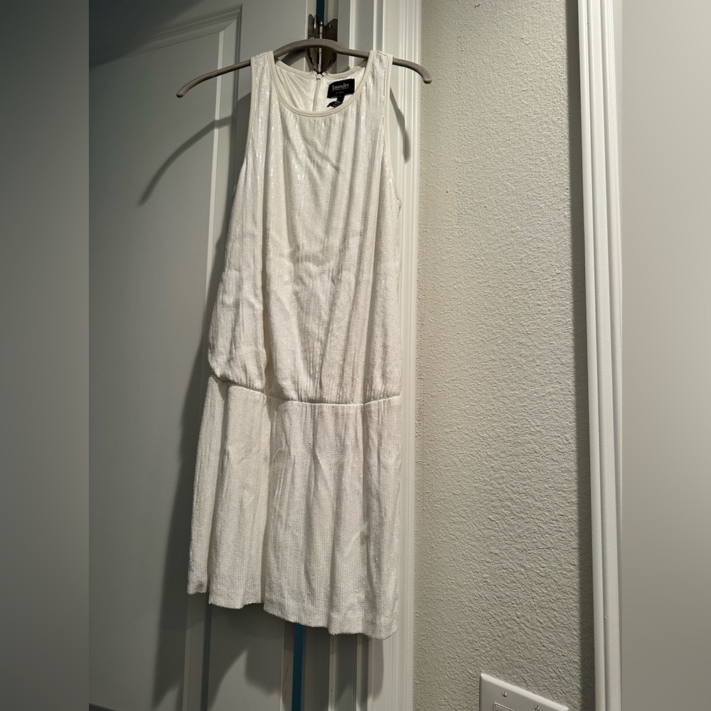White sequence dress